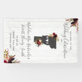 Banderoles Mariage rustique de destination du Vermont State (Horizontal)