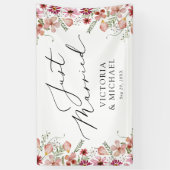 Banderoles Mariage Sendoff vient de se marier voiture (Vertical)