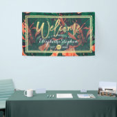 Banderoles Mariage Tropical Floral & Gold Foil (Salon professionnel)