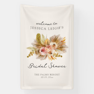 Banderoles Mariage Tropical Floral Vintage Shower