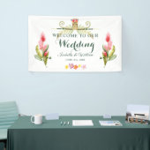 Banderoles Mariage tropical hawaïen élégant d'été de Tiki (Salon professionnel)