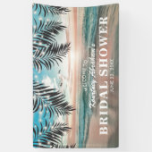 Banderoles Mariage Tropical sur la Plage | Guirlande de Lumiè (Vertical)