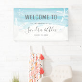 Banderoles Mariage Welcome Beach (En situation)