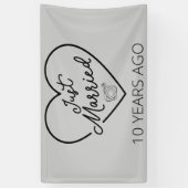 Banderoles Marié Il Y A 10 Ans III (Vertical)