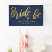 Banderoles Mariée à être Gold Calligraphy Fête des mariées de (En situation)