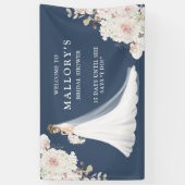 Banderoles Mariée en Mariage Gown Fête des mariées Bienvenue (Vertical)