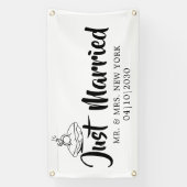 Banderoles Mariés avec Amour (Verticale)