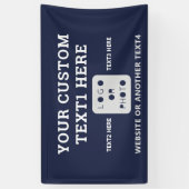 Banderoles Marine Blue Modern Simple Business Logo Photo Marq (Vertical)