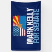Banderoles Mark Kelly pour l'élection du Sénat 2022 Arizona (Vertical)