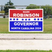 Banderoles Mark Robinson Gouverneur Caroline du Nord 2024 (Insitu)