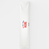 BANDEROLES MARQUE BLANCHE PERSONNALISABLE MODERNE ÉLÉGANTE VÉ (Vertical)