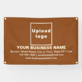 Banderoles Marque d'affaires alignée sur le rectangle Brown (Horizontal)
