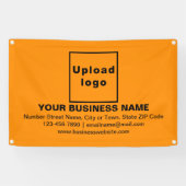 Banderoles Marque d'affaires alignée sur orange (Horizontal)