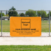 Banderoles Marque d'affaires alignée sur orange (Insitu)