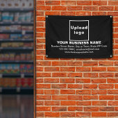 Banderoles Marque d'entreprise alignée sur le rectangle noir