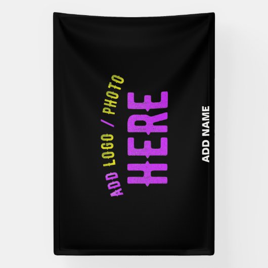 BANDEROLES MARQUE NOIRE VERIFIEE PERSONNALISABLE MODERNE ET C (Verticale)