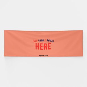 BANDEROLES MARQUE VÉRIFIÉE CORAIL ORANGE PERSONNALISÉE MODERN