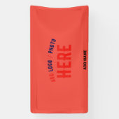 BANDEROLES MARQUE VÉRIFIÉE DE L'ORANGE ROUGE MODERNE ET ÉLÉGA (Verticale)