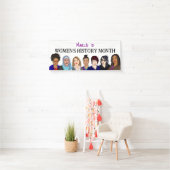 Banderoles Mars est le Mois de l'histoire des femmes (En situation)