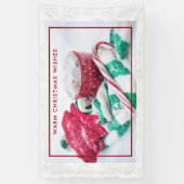 Banderoles Marshmallows au cacao chaud & Noël Sucre de canne (Vertical)