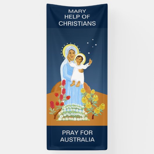 Banderoles Mary Help de Christians Banner (Vertical)