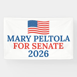 Banderoles Mary Peltola au Sénat 2026 Élection Alaska