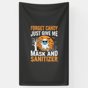 Banderoles Masque et désinfectant Halloween Ghost Design_1