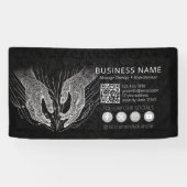 Banderoles Massage Thérapie Guérison Mains Énergie Spa Bien-ê (Horizontal)