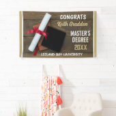 Banderoles Master's Degree ! Félicitations Grad CUSTOM (En situation)