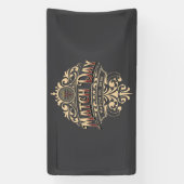 Banderoles Match Day 2026 Vintage Gold Custom Celebration (Verticale)