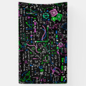 Banderoles Math cycle linéaire mathématique éducation cercle (Vertical)