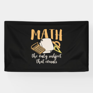 Banderoles Math Enseignant Math Le Seul Sujet