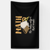 Banderoles Math Enseignant Math Le Seul Sujet (Vertical)