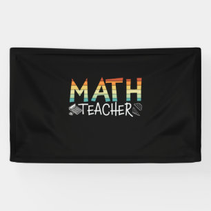 Banderoles Math Teacher