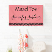 Banderoles Mazel Tov (En situation)