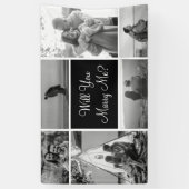 Banderoles Me marie-tu | Photo Collage noir et blanc (Vertical)