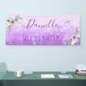 Banderoles Me marierez-vous Romantique Proposition (Salon professionnel)