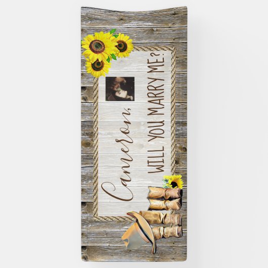 Banderoles Me marierez-vous Romantique Proposition (Vertical)