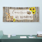 Banderoles Me marierez-vous Romantique Proposition (Salon professionnel)