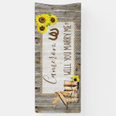 Banderoles Me marierez-vous Romantique Proposition (Vertical)