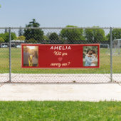 Banderoles Me marierez-vous Romantique Proposition 2 Photo (En situation)