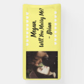 Banderoles Me marierez-vous un nom personnalisé et une banniè (Verticale)