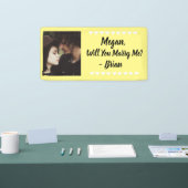 Banderoles Me marierez-vous un nom personnalisé et une banniè (Salon professionnel)