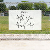 Banderoles Me marierez-vous une proposition de nom personnali (En situation)