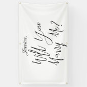 Banderoles Me marierez-vous une proposition de nom personnali (Vertical)