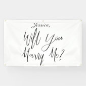 Banderoles Me marierez-vous une proposition de nom personnali (Horizontal)