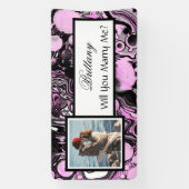 Banderoles Me marierez-vous une proposition de nom personnali (Verticale)