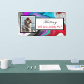 Banderoles Me marierez-vous une proposition de nom personnali (Salon professionnel)