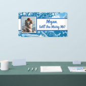 Banderoles Me marierez-vous une proposition de nom personnali (Salon professionnel)