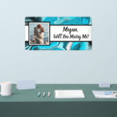 Banderoles Me marierez-vous une proposition de nom personnali (Salon professionnel)